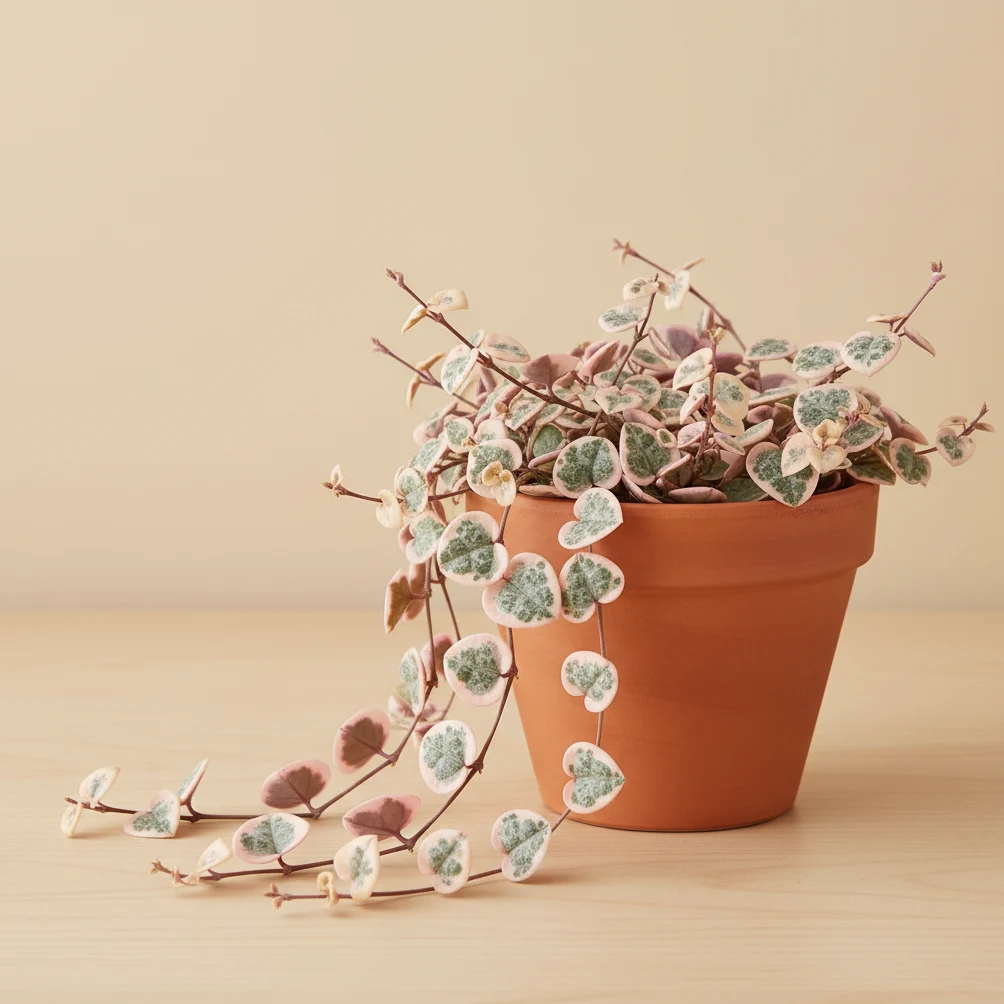 Variegated String of Hearts (Chaîne de coeurs panachée)